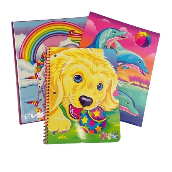 Lisa Frank Happy 30th Birthday Binder Bundle Unicorn Dolphin Puppy Colorful - Picture 1 of 7